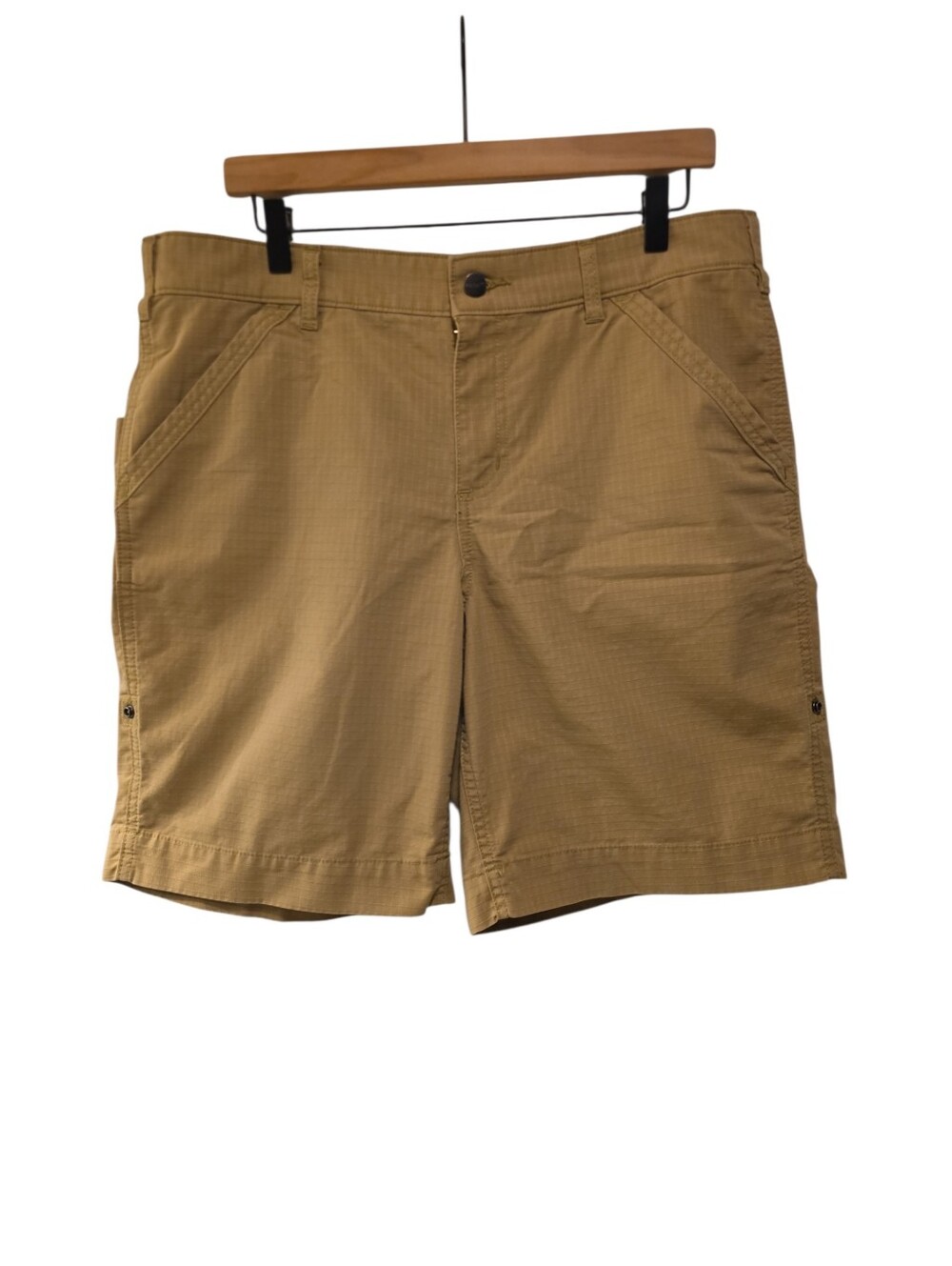 Carhartt, Force Original Fit Work Short, Tan, Stretchy Waist, Women's Sz 14, L-